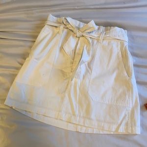 White American Eagle paper bag skirt